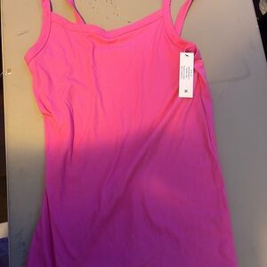 Pink Ribbed Tank Top